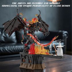 Xbert 66206 Xếp hình lắp ráp ghép mô hình Balrog quỷ lửa