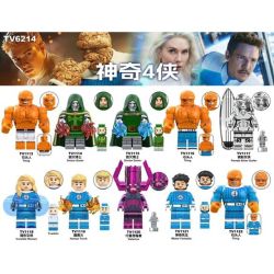 TV TV6214 TV TV1113 TV TV1114 TV TV1115 TV TV1116 TV TV1117 TV TV1118 TV TV1119 TV TV1120 TV TV1121 TV TV1122 The Fantastic Four Xếp hình lắp ráp ghép mô hình Fantastic Four Minifigures 10 loại