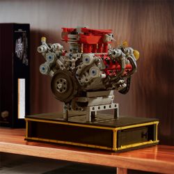 JIESTAR 33001 488 Engine Xếp hình lắp ráp ghép mô hình động cơ 488