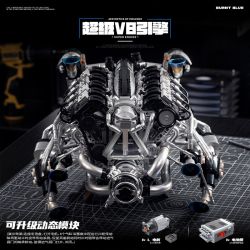 EIKEE Y15002 Engi Piston V8 Engine Xếp hình lắp ráp ghép mô hình siêu động cơ V8