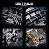 EIKEE Y15002 Engi Piston V8 Engine Xếp hình lắp ráp ghép mô hình siêu động cơ V8