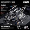 EIKEE Y15002 Engi Piston V8 Engine Xếp hình lắp ráp ghép mô hình siêu động cơ V8