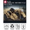 Le Yi 66090 R-75 Sidecar Motorcycle Xếp hình lắp ráp ghép mô hình Xe mô tô ba bánh R75