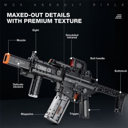 Reobrix 77025 MCX Assault Rifle Xếp hình lắp ráp ghép mô hình súng trường tấn công MCX