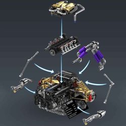 EIKEE Y15004 EIKEE Y15005 V12 ENGINE Xếp hình lắp ráp ghép mô hình Động cơ V12