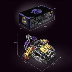 EIKEE Y15004 EIKEE Y15005 V12 ENGINE Xếp hình lắp ráp ghép mô hình Động cơ V12