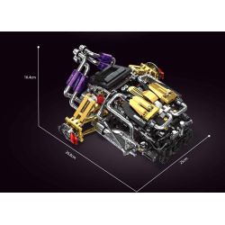 EIKEE Y15004 EIKEE Y15005 V12 ENGINE Xếp hình lắp ráp ghép mô hình Động cơ V12