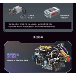 EIKEE Y15004 EIKEE Y15005 V12 ENGINE Xếp hình lắp ráp ghép mô hình Động cơ V12