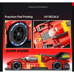 EIKEE Y26001 Xếp hình lắp ráp ghép mô hình Xe lưới 499P 16