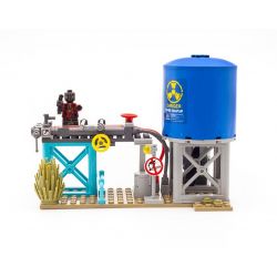 Enlighten 1913 Qman 1913 non  CẢNH SÁT ĐỌ SÚNG VỚI TOÁN CƯỚP bộ đồ chơi xếp lắp ráp ghép mô hình Police POLICE BATTLE FORCE 394 khối