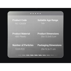 EIKEE Y26004 Xếp hình lắp ráp ghép mô hình Xe ô tô lưới BZ9X3 16