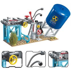 Enlighten 1913 Qman 1913 non  CẢNH SÁT ĐỌ SÚNG VỚI TOÁN CƯỚP bộ đồ chơi xếp lắp ráp ghép mô hình Police POLICE BATTLE FORCE 394 khối