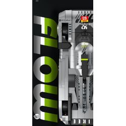 EIKEE Y26004 Xếp hình lắp ráp ghép mô hình Xe ô tô lưới BZ9X3 16