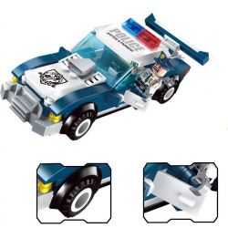 Enlighten 1913 Qman 1913 non  CẢNH SÁT ĐỌ SÚNG VỚI TOÁN CƯỚP bộ đồ chơi xếp lắp ráp ghép mô hình Police POLICE BATTLE FORCE 394 khối