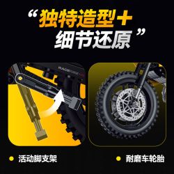 double height 60544 Xếp hình lắp ráp ghép mô hình xe máy BM-G450X