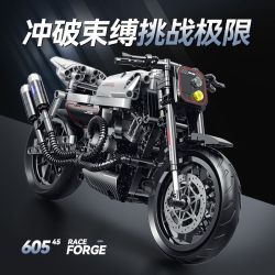 double height 60545 Xếp hình lắp ráp ghép mô hình xe máy HALEI-XR1200