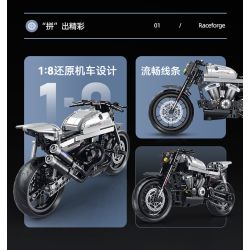 double height 60545 Xếp hình lắp ráp ghép mô hình xe máy HALEI-XR1200