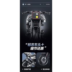 double height 60545 Xếp hình lắp ráp ghép mô hình xe máy HALEI-XR1200