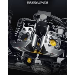 double height 60545 Xếp hình lắp ráp ghép mô hình xe máy HALEI-XR1200