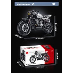 double height 60545 Xếp hình lắp ráp ghép mô hình xe máy HALEI-XR1200