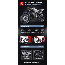 double height 60545 Xếp hình lắp ráp ghép mô hình xe máy HALEI-XR1200