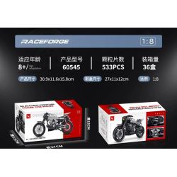 double height 60545 Xếp hình lắp ráp ghép mô hình xe máy HALEI-XR1200