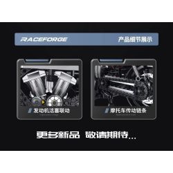 double height 60545 Xếp hình lắp ráp ghép mô hình xe máy HALEI-XR1200