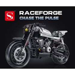 double height 60545 Xếp hình lắp ráp ghép mô hình xe máy HALEI-XR1200