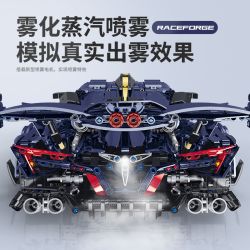 GULY 10641 Xếp hình lắp ráp ghép mô hình Siêu xe Apollo Starry Sky Blue Custom Edition 1:8