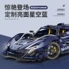 GULY 10641 Xếp hình lắp ráp ghép mô hình Siêu xe Apollo Starry Sky Blue Custom Edition 1:8