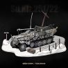 QUANGUAN 100319 Xếp hình lắp ráp ghép mô hình Sd.Kfz.251 22 Xe bọc thép nửa bánh 1:28