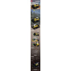 MouldKing 19019 Xếp hình lắp ráp ghép mô hình máy ủi PR756