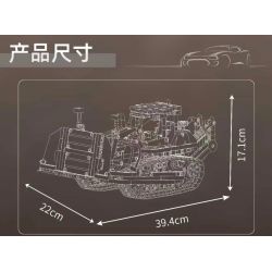 MouldKing 19019 Xếp hình lắp ráp ghép mô hình máy ủi PR756