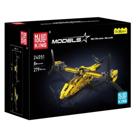 MouldKing 24051 Tiltrotor Aircraft Xếp hình lắp ráp ghép mô hình máy quay nghiêng