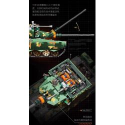 F5 F5-C1003 Xếp hình lắp ráp ghép mô hình Phiên bản sưu tập xe tăng 99A