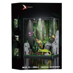 Xbert 66130 Xếp hình lắp ráp ghép mô hình Bể chứa rừng nhiệt đới vi cảnh rừng mưa nhiệt đới