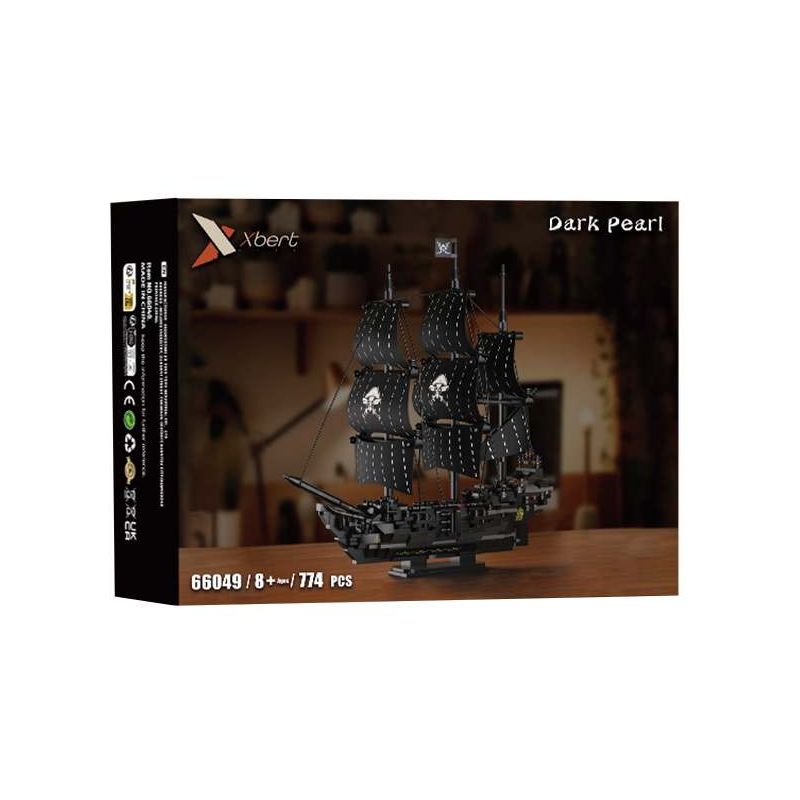 Xbert 66049 Xếp hình lắp ráp ghép mô hình ngọc trai đen