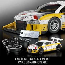 Mattel Brick Shop JFT18 Hot Wheels ‘15 Audi R8 Lms Xếp hình lắp ráp ghép mô hình Elite Hot Wheels Audi R8 LMS (15 mẫu) 1:16