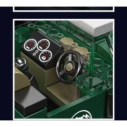 MouldKing 27105 4 Litre Super Luxury Car Xếp hình lắp ráp ghép mô hình Xe cổ điển siêu sang 4 lít