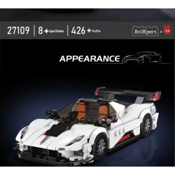 MouldKing 27109 Hennessey Venom F5 Xếp hình lắp ráp ghép mô hình Siêu xe Hennessey Venom F5