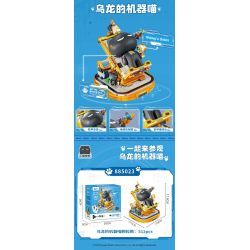 inbrixx 885023 Xếp hình lắp ráp ghép mô hình Một nhóm mèo robot: Mèo robot của Oolong