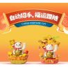 JAKI BK007 Solar Beckoning Cat Xếp hình lắp ráp ghép mô hình Mèo may mắn năng lượng mặt trời 4 loại