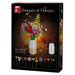 Free Tribe 11006 Bouquet of Flowers Xếp hình lắp ráp ghép mô hình hoàng hôn mùa hè