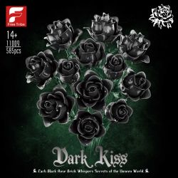 Free Tribe 11009 Dark Kiss Xếp hình lắp ráp ghép mô hình Hoa hồng