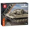Reobrix 77031 Tiger Ⅰ Xếp hình lắp ráp ghép mô hình Thế giới xe tăng: Xe tăng hạng nặng Tiger 1:28