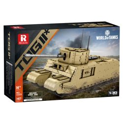 Reobrix 77032 Tiger Ⅰ Xếp hình lắp ráp ghép mô hình World of Tanks: Xe tăng hạng nặng TOG2 của Anh 1:30