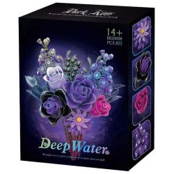 No license KK20008 Deep Water Xếp hình lắp ráp ghép mô hình Lời thì thầm hoa hồng tím