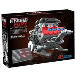 Free Tribe 36302 Ferrari SF90 Engine Xếp hình lắp ráp ghép mô hình Động cơ Ferrari SF90