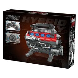 Free Tribe 36302 Ferrari SF90 Engine Xếp hình lắp ráp ghép mô hình Động cơ Ferrari SF90
