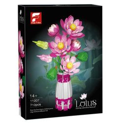 Free Tribe 11007 Lotus Xếp hình lắp ráp ghép mô hình hoa sen